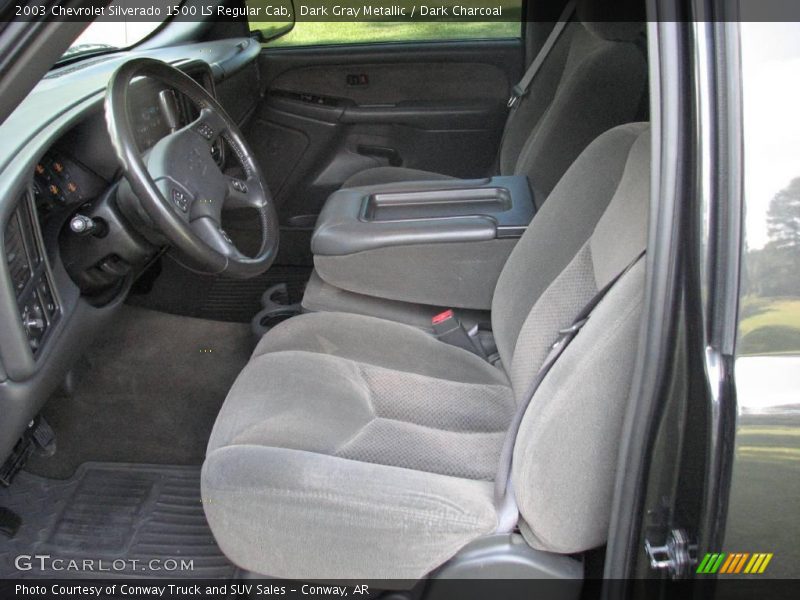 Dark Gray Metallic / Dark Charcoal 2003 Chevrolet Silverado 1500 LS Regular Cab