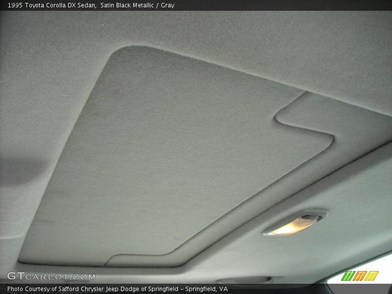 Satin Black Metallic / Gray 1995 Toyota Corolla DX Sedan