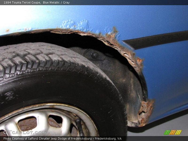 Blue Metallic / Gray 1994 Toyota Tercel Coupe