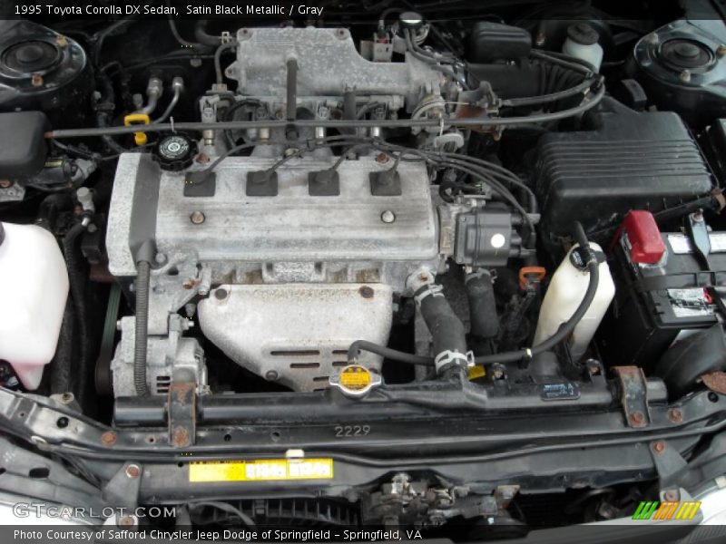 Satin Black Metallic / Gray 1995 Toyota Corolla DX Sedan