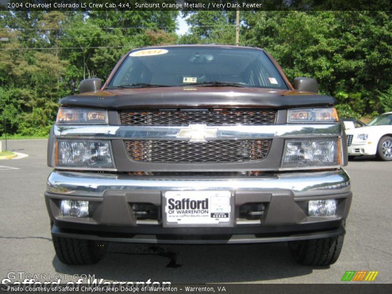 Sunburst Orange Metallic / Very Dark Pewter 2004 Chevrolet Colorado LS Crew Cab 4x4