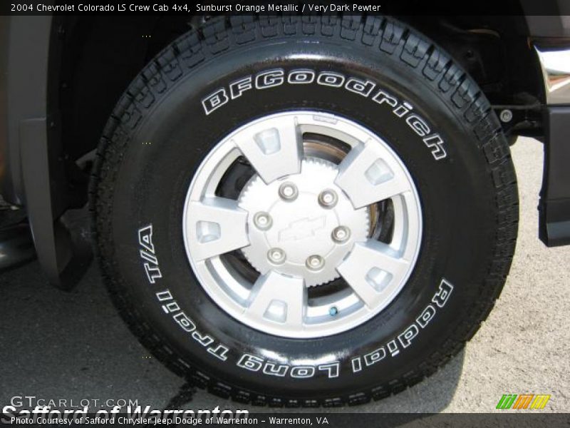 Sunburst Orange Metallic / Very Dark Pewter 2004 Chevrolet Colorado LS Crew Cab 4x4
