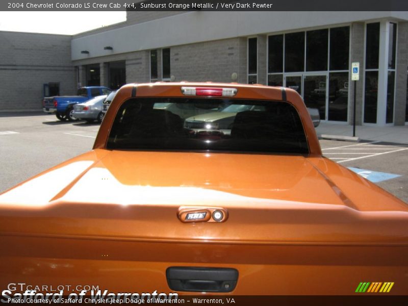 Sunburst Orange Metallic / Very Dark Pewter 2004 Chevrolet Colorado LS Crew Cab 4x4