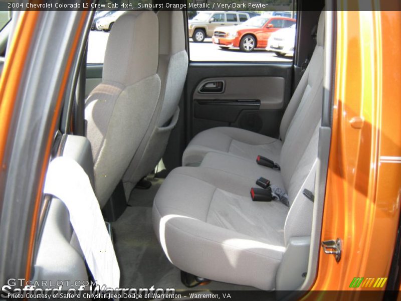 Sunburst Orange Metallic / Very Dark Pewter 2004 Chevrolet Colorado LS Crew Cab 4x4