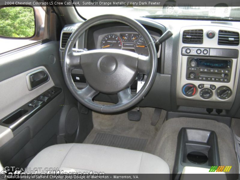Sunburst Orange Metallic / Very Dark Pewter 2004 Chevrolet Colorado LS Crew Cab 4x4