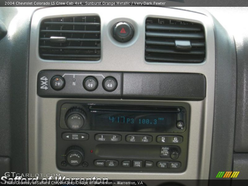 Sunburst Orange Metallic / Very Dark Pewter 2004 Chevrolet Colorado LS Crew Cab 4x4