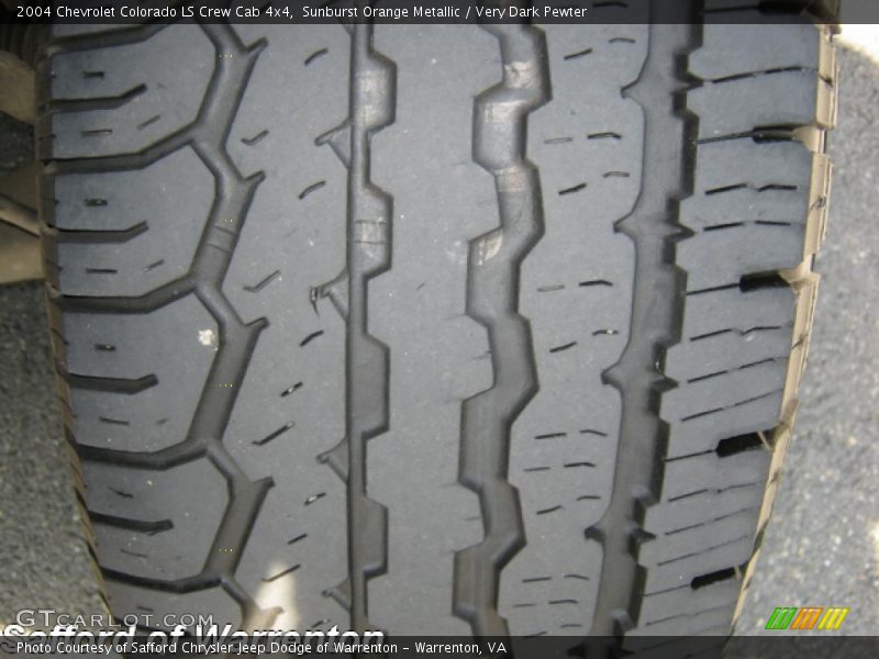 Sunburst Orange Metallic / Very Dark Pewter 2004 Chevrolet Colorado LS Crew Cab 4x4