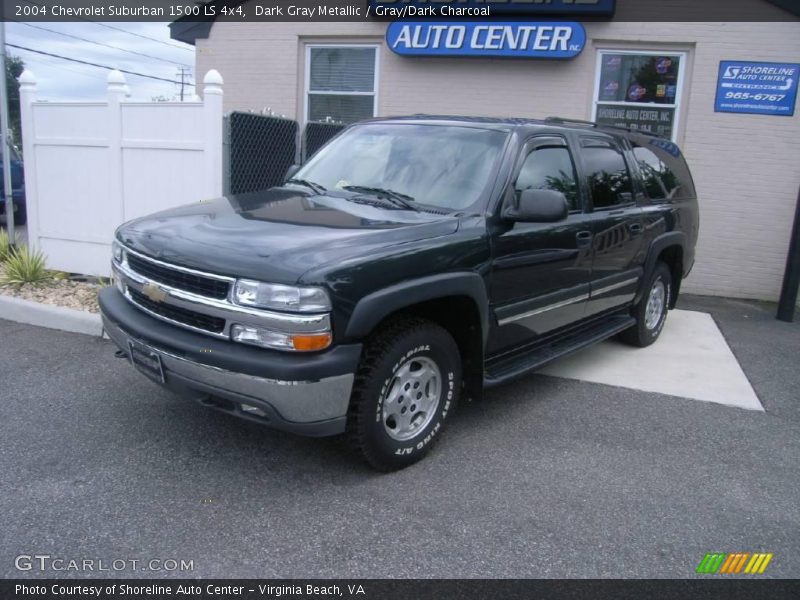 Dark Gray Metallic / Gray/Dark Charcoal 2004 Chevrolet Suburban 1500 LS 4x4