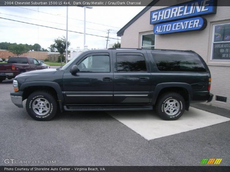 Dark Gray Metallic / Gray/Dark Charcoal 2004 Chevrolet Suburban 1500 LS 4x4