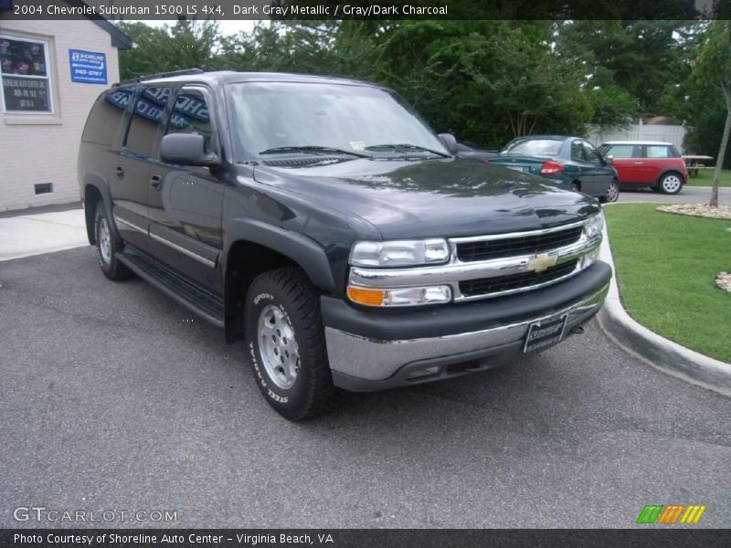 Dark Gray Metallic / Gray/Dark Charcoal 2004 Chevrolet Suburban 1500 LS 4x4
