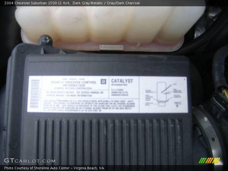 Dark Gray Metallic / Gray/Dark Charcoal 2004 Chevrolet Suburban 1500 LS 4x4