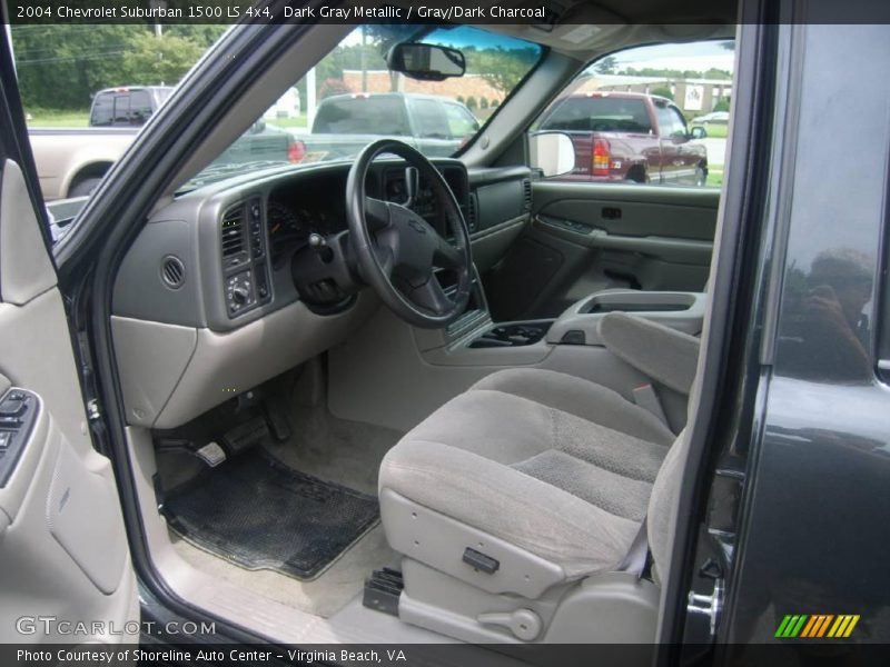 Dark Gray Metallic / Gray/Dark Charcoal 2004 Chevrolet Suburban 1500 LS 4x4