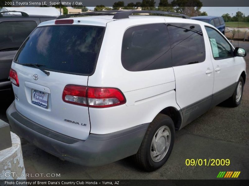 Super White / Oak 2001 Toyota Sienna LE