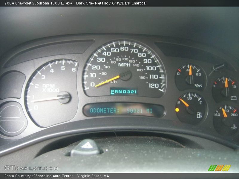 Dark Gray Metallic / Gray/Dark Charcoal 2004 Chevrolet Suburban 1500 LS 4x4