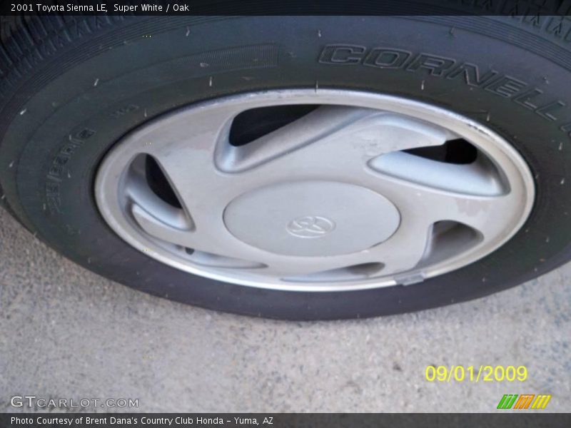 Super White / Oak 2001 Toyota Sienna LE