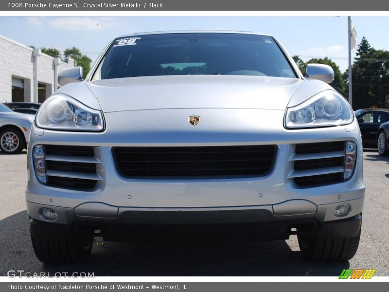 Crystal Silver Metallic / Black 2008 Porsche Cayenne S