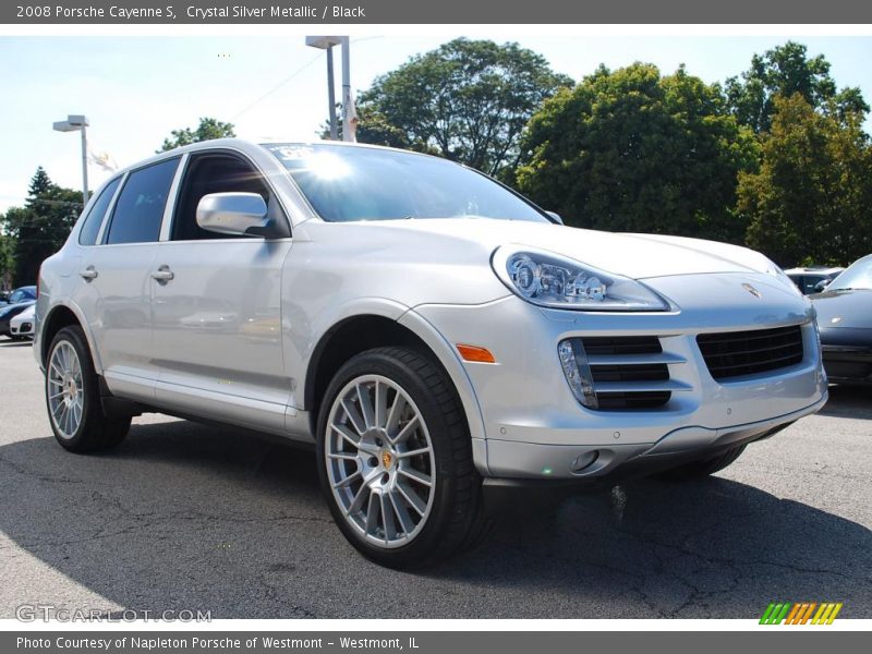 Crystal Silver Metallic / Black 2008 Porsche Cayenne S