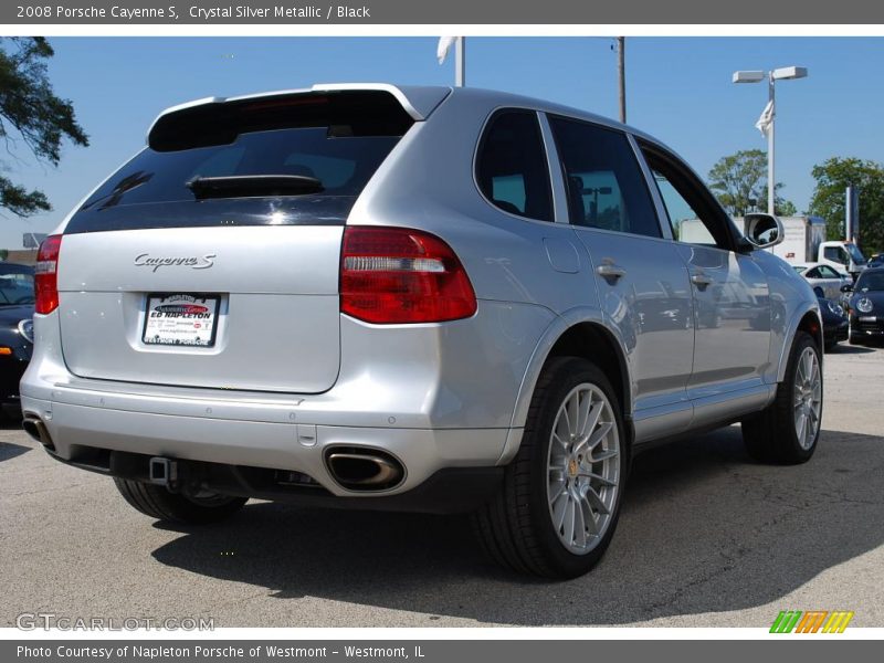 Crystal Silver Metallic / Black 2008 Porsche Cayenne S