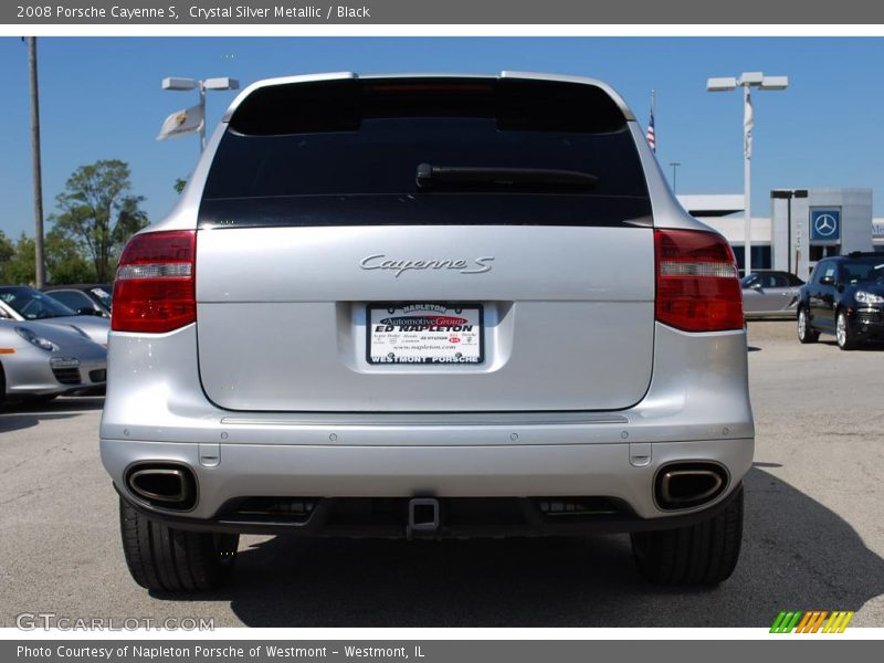 Crystal Silver Metallic / Black 2008 Porsche Cayenne S