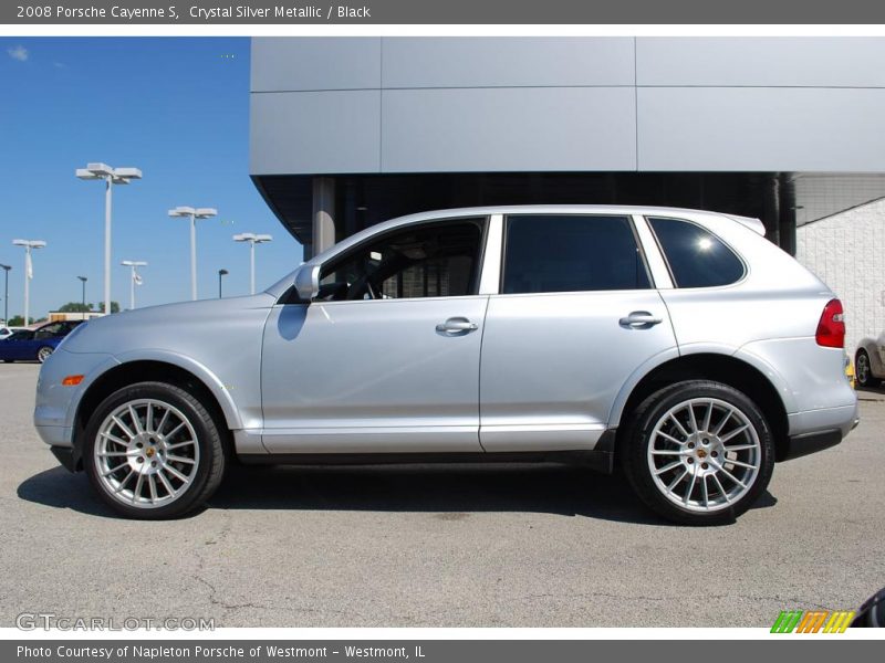 Crystal Silver Metallic / Black 2008 Porsche Cayenne S