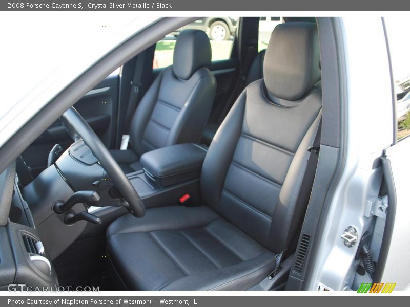 Crystal Silver Metallic / Black 2008 Porsche Cayenne S