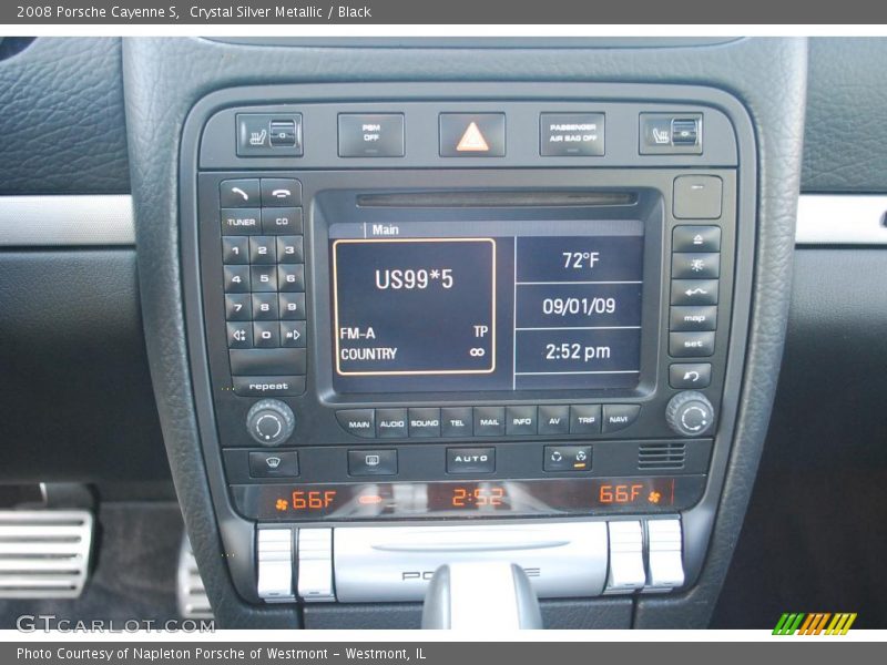Crystal Silver Metallic / Black 2008 Porsche Cayenne S