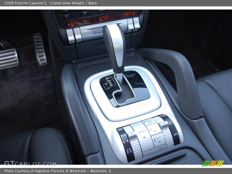 Crystal Silver Metallic / Black 2008 Porsche Cayenne S