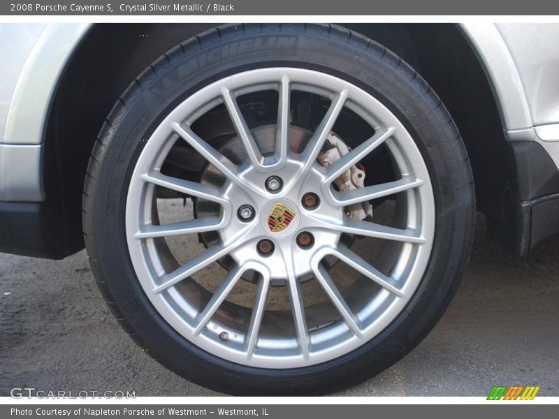 Crystal Silver Metallic / Black 2008 Porsche Cayenne S