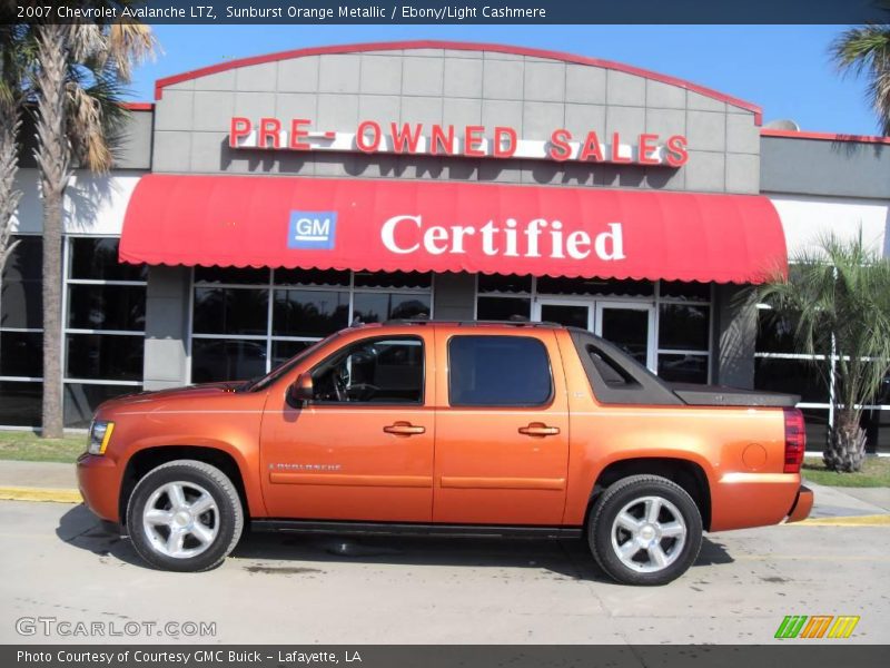 Sunburst Orange Metallic / Ebony/Light Cashmere 2007 Chevrolet Avalanche LTZ