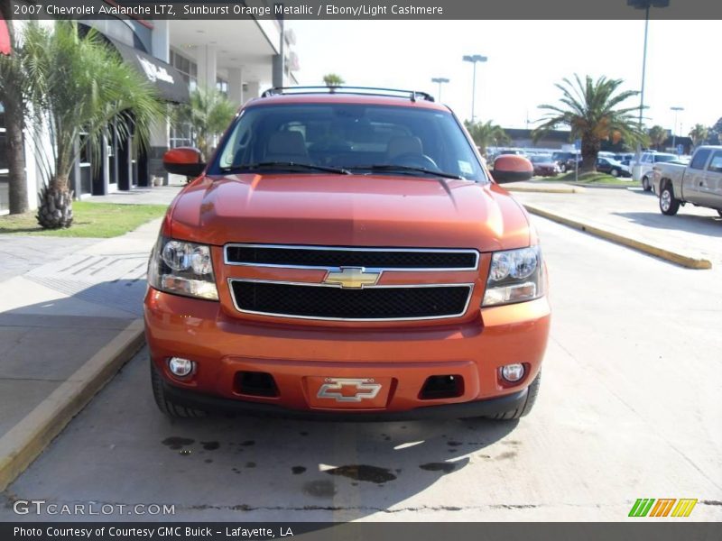 Sunburst Orange Metallic / Ebony/Light Cashmere 2007 Chevrolet Avalanche LTZ
