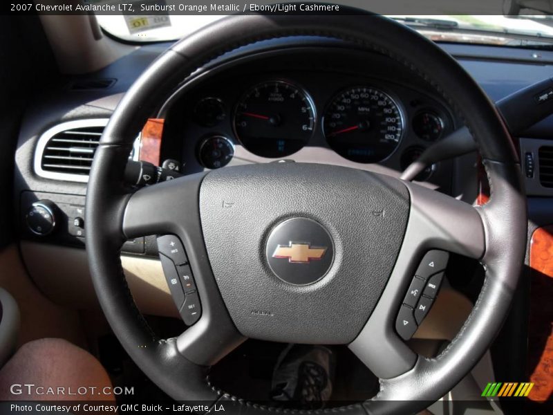 Sunburst Orange Metallic / Ebony/Light Cashmere 2007 Chevrolet Avalanche LTZ