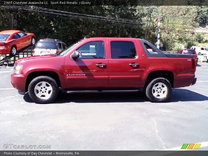 Sport Red Metallic / Ebony 2007 Chevrolet Avalanche LS