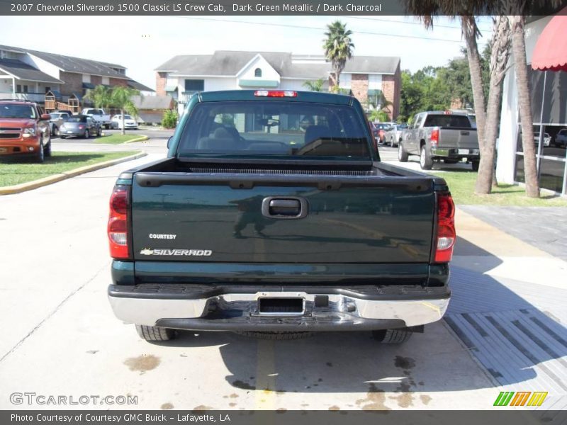 Dark Green Metallic / Dark Charcoal 2007 Chevrolet Silverado 1500 Classic LS Crew Cab