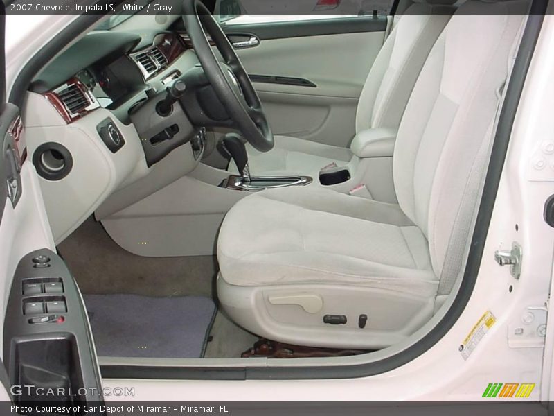 White / Gray 2007 Chevrolet Impala LS