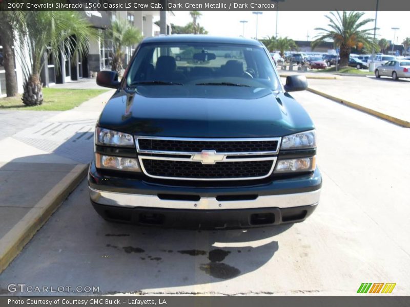Dark Green Metallic / Dark Charcoal 2007 Chevrolet Silverado 1500 Classic LS Crew Cab