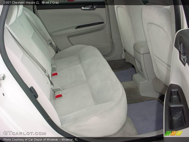 White / Gray 2007 Chevrolet Impala LS