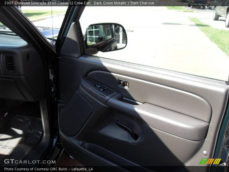 Dark Green Metallic / Dark Charcoal 2007 Chevrolet Silverado 1500 Classic LS Crew Cab