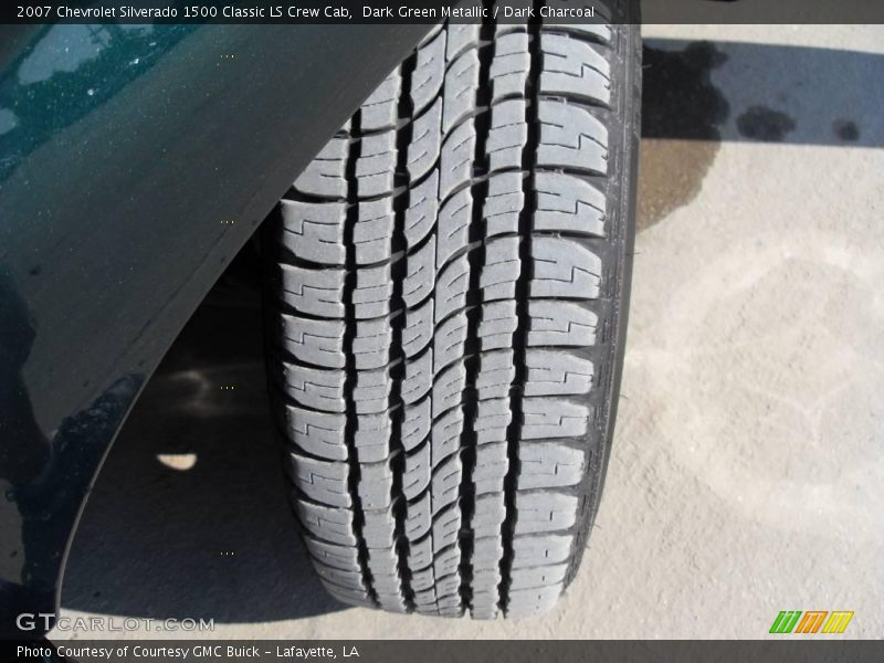 Dark Green Metallic / Dark Charcoal 2007 Chevrolet Silverado 1500 Classic LS Crew Cab