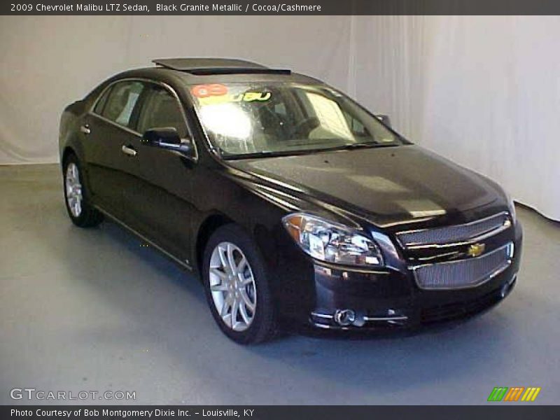 Black Granite Metallic / Cocoa/Cashmere 2009 Chevrolet Malibu LTZ Sedan