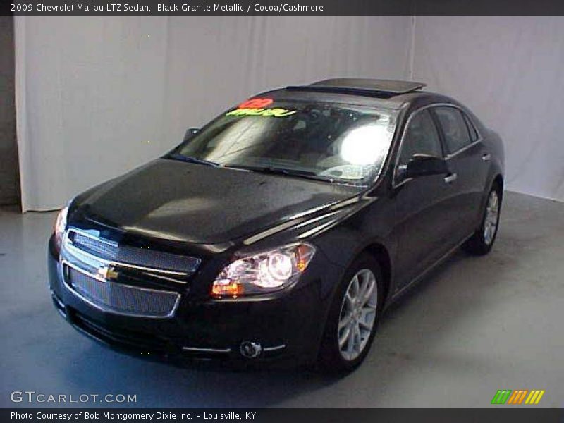 Black Granite Metallic / Cocoa/Cashmere 2009 Chevrolet Malibu LTZ Sedan