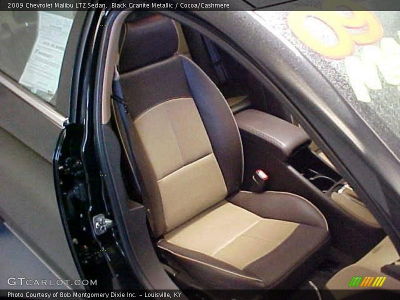 Black Granite Metallic / Cocoa/Cashmere 2009 Chevrolet Malibu LTZ Sedan
