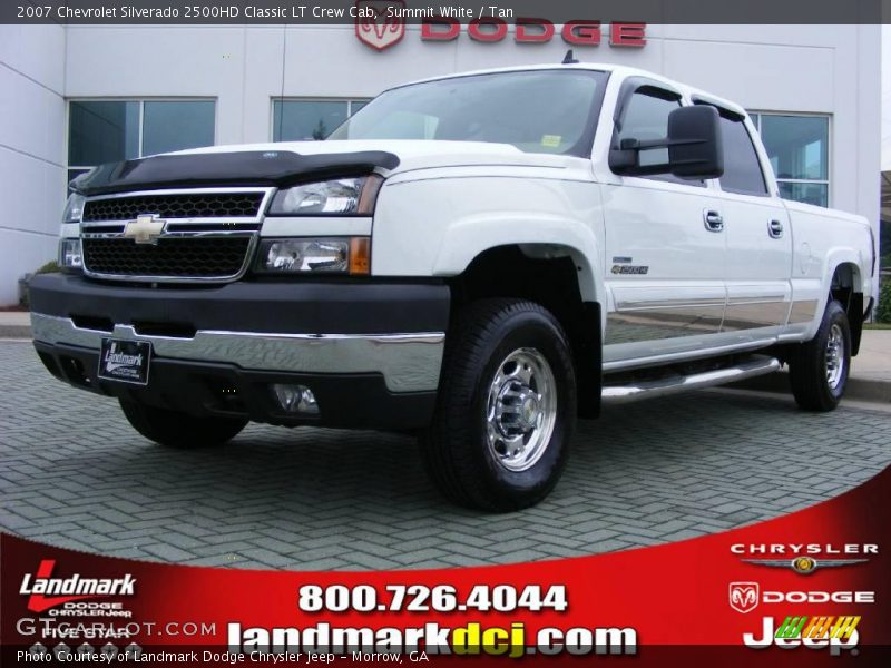 Summit White / Tan 2007 Chevrolet Silverado 2500HD Classic LT Crew Cab