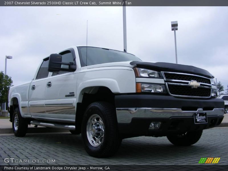 Summit White / Tan 2007 Chevrolet Silverado 2500HD Classic LT Crew Cab