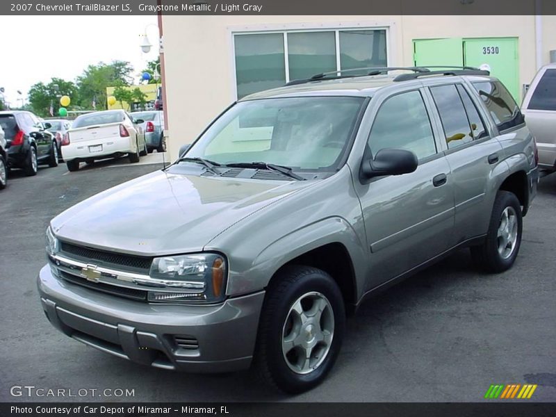Graystone Metallic / Light Gray 2007 Chevrolet TrailBlazer LS