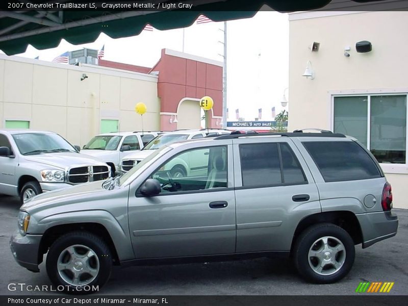 Graystone Metallic / Light Gray 2007 Chevrolet TrailBlazer LS