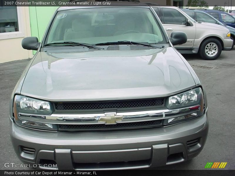 Graystone Metallic / Light Gray 2007 Chevrolet TrailBlazer LS