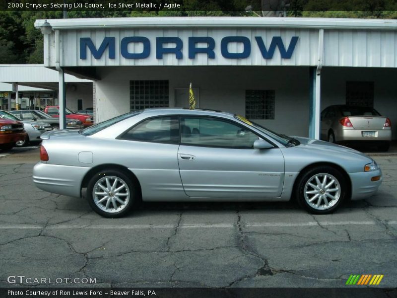 Ice Silver Metallic / Agate 2000 Chrysler Sebring LXi Coupe