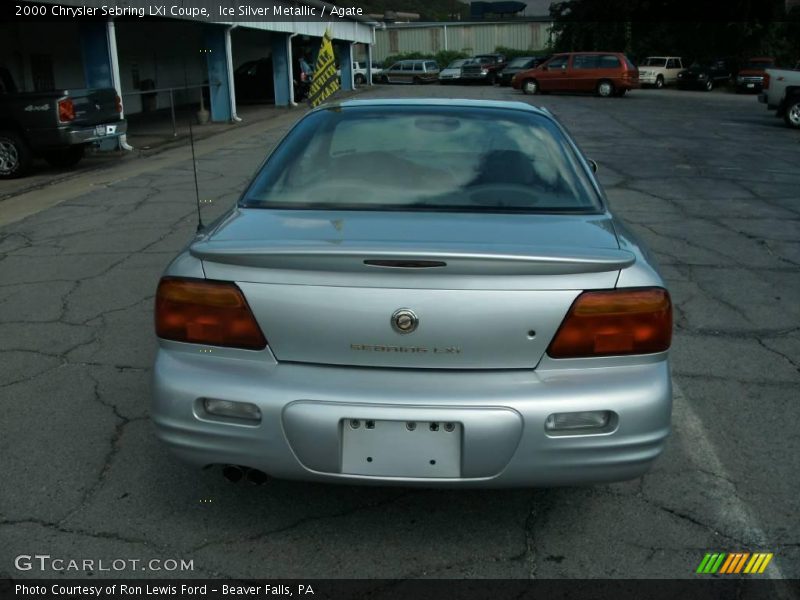 Ice Silver Metallic / Agate 2000 Chrysler Sebring LXi Coupe