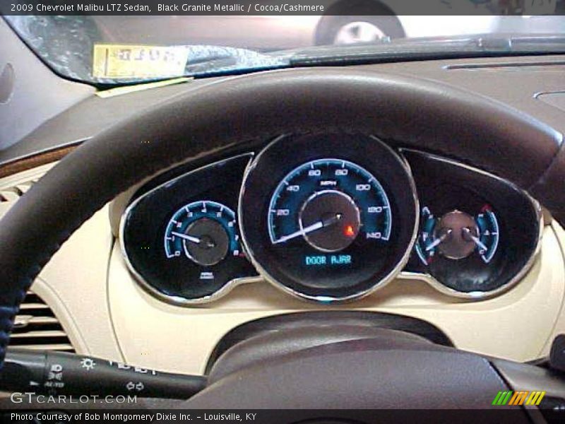 Black Granite Metallic / Cocoa/Cashmere 2009 Chevrolet Malibu LTZ Sedan
