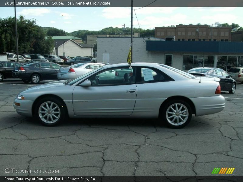 Ice Silver Metallic / Agate 2000 Chrysler Sebring LXi Coupe